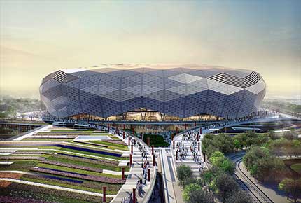 طراحی و بازسازی ساختمان ورزشی قطر