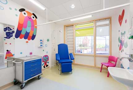 طراحی داخلی مطب دکتر کودکان